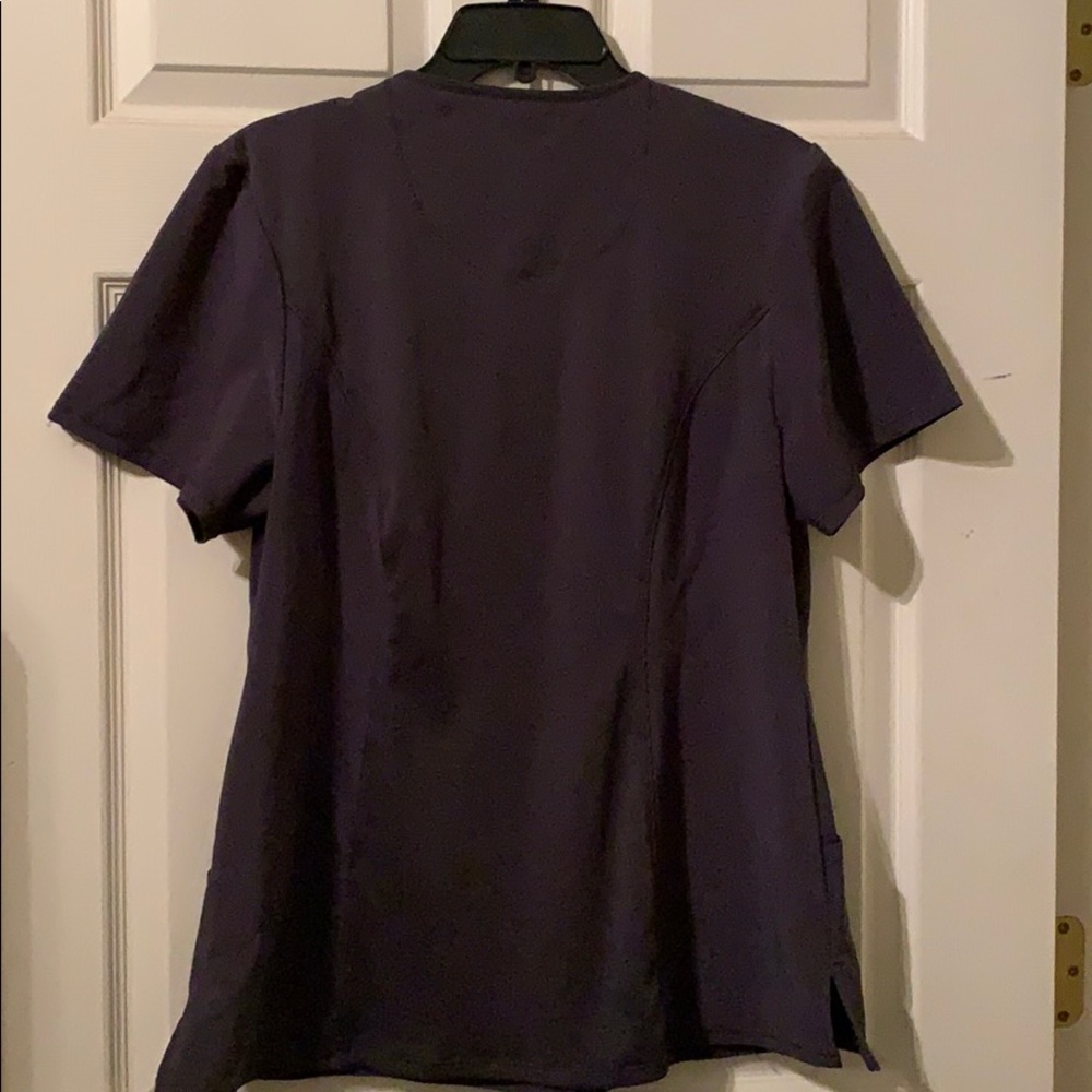 Cherokee Infinity Pewter Scrub Top - image 5